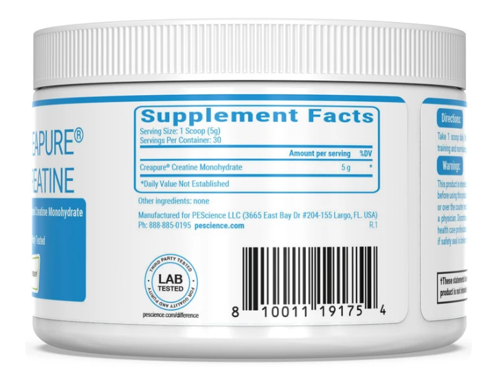 TruCreatine | Creatina Pescience 30 servicios