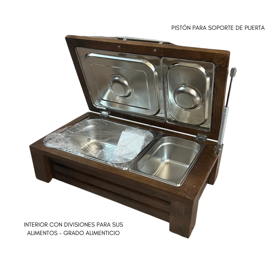 Contenedor de Carne Mediano con Divisiones | Grill Box 6kg