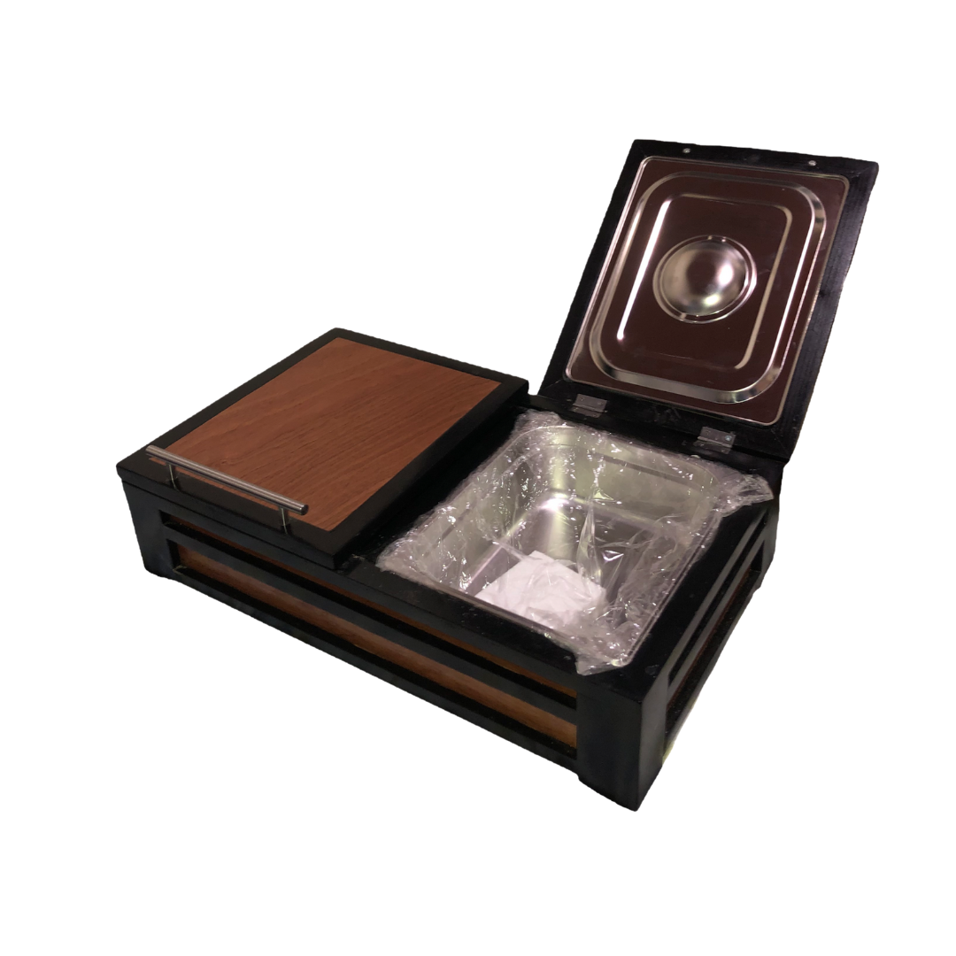Contenedor de carne Double King 9kg Night - Caja de madera para carnes