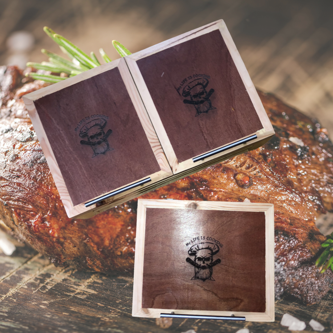 Contenedor de carne Double King 9kg - Caja para carne de madera