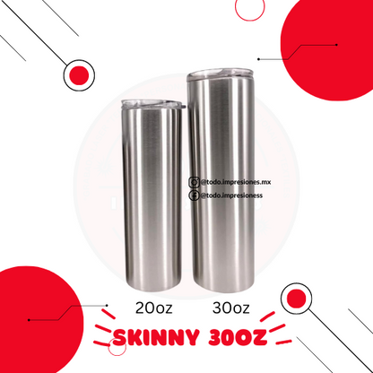Termo skinny 30oz - caja 25 pzs - incluye tapa antiderrame